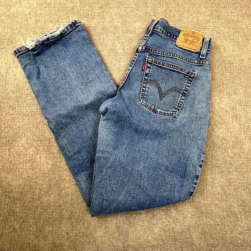 VTG Levi's 550 Classic Relaxed Fit Jeans Women 6M Blue Denim Stretch Bootcut Leg